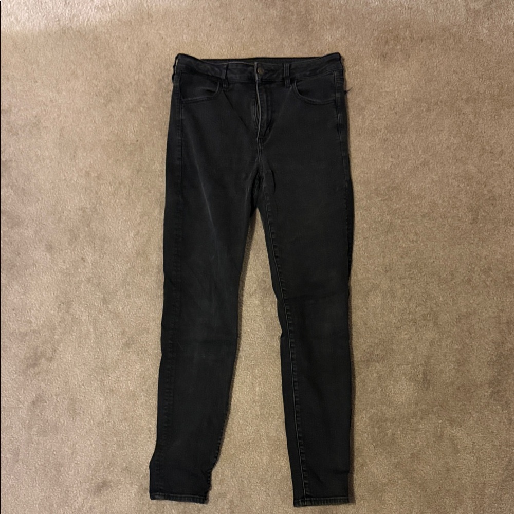 American Eagle Outfitters Long Charcoal Skinny Jeans